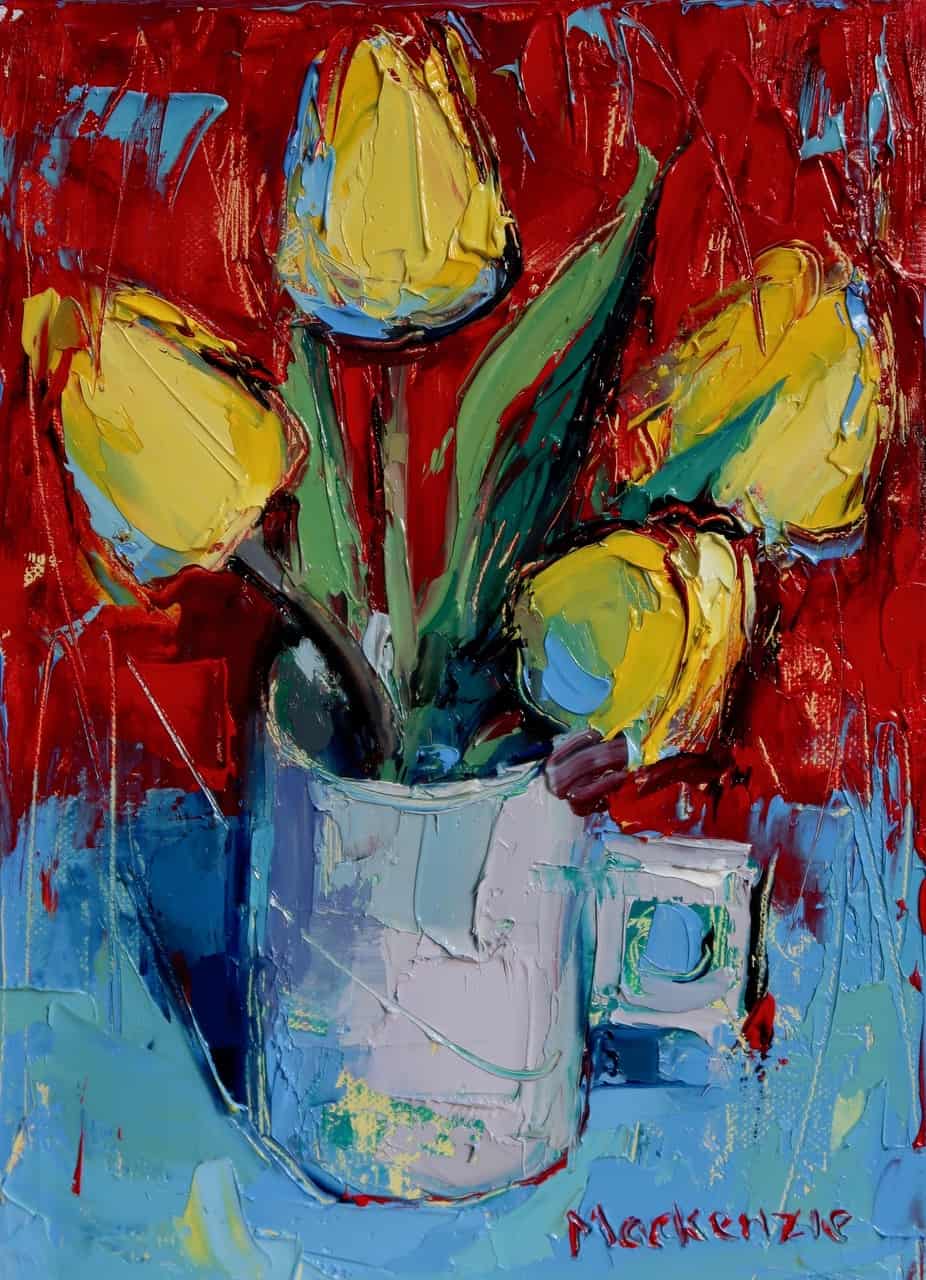 Wee Mug of Tulips Jennifer Mackenzie DA