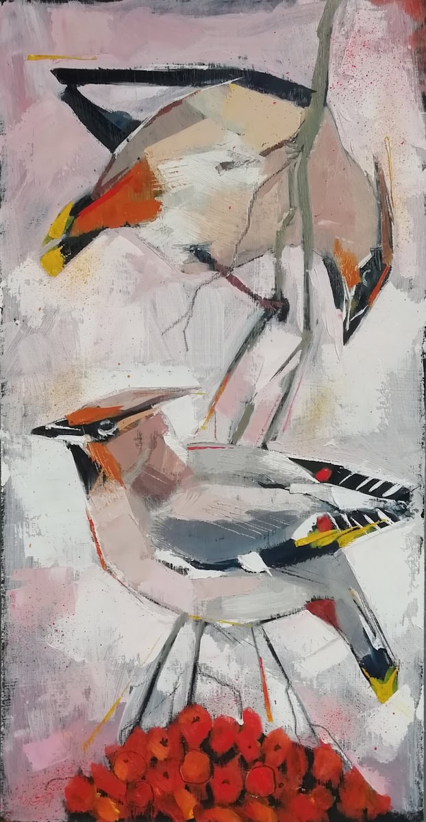 Waxwings Gwen Adair