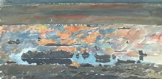 Sunset Shore, Aberlady John Busby RSA RSW SWLA (1928-2015)